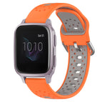 For Garmin Venu SQ / Orange+Grey