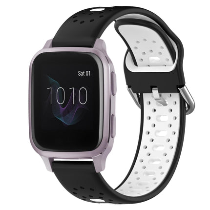 20mm Breathable Two-Color Silicone Watch Band, For Garmin Venu SQ