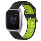 For Garmin Venu SQ / Black+Lime Green