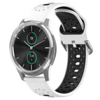 For Garmin VivoMove Luxe / White+Black