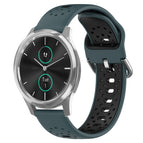 For Garmin VivoMove Luxe / Olive Green+Black