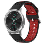 For Garmin VivoMove Luxe / Black+Red