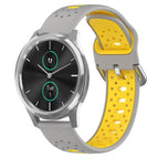 For Garmin VivoMove Luxe / Grey+Yellow