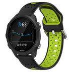 For Garmin Forerunner 245 / Black+Lime Green