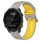 For Garmin Forerunner 245 / Grey+Yellow