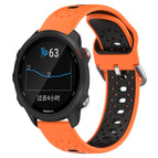 For Garmin Forerunner 245 Music / Orange+Black