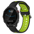 For Garmin Forerunner 245 Music / Black+Lime Green
