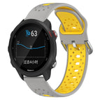 For Garmin Forerunner 245 Music / Grey+Yellow