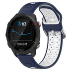 For Garmin Forerunner 245 Music / Midnight Blue+White