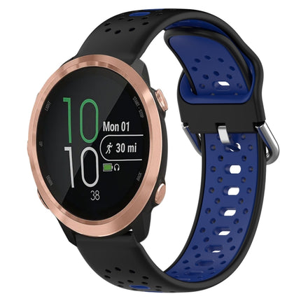 20mm Breathable Two-Color Silicone Watch Band, For Garmin Forerunner 645