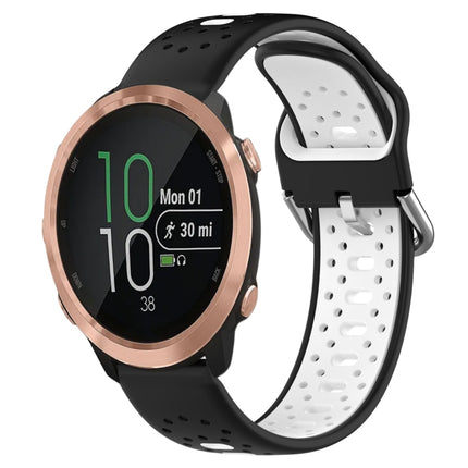 20mm Breathable Two-Color Silicone Watch Band, For Garmin Forerunner 645 Music