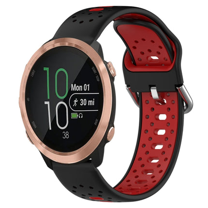 20mm Breathable Two-Color Silicone Watch Band, For Garmin Forerunner 645 Music