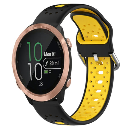 20mm Breathable Two-Color Silicone Watch Band, For Garmin Forerunner 645 Music