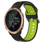 For Garmin Forerunner 645 Music / Black+Lime Green