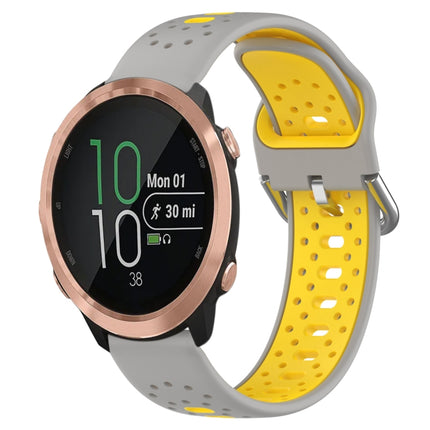 20mm Breathable Two-Color Silicone Watch Band, For Garmin Forerunner 645 Music