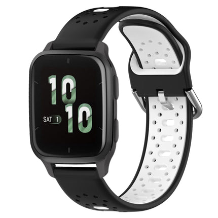 20mm Breathable Two-Color Silicone Watch Band, For Garmin Forerunner Sq2