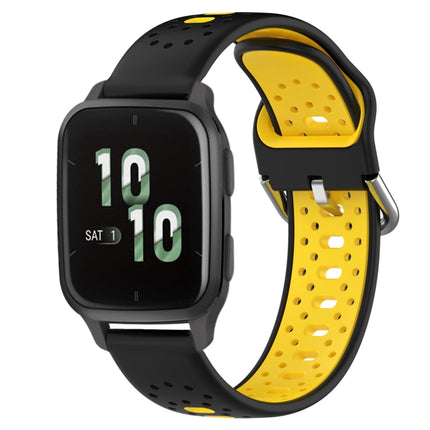 20mm Breathable Two-Color Silicone Watch Band, For Garmin Forerunner Sq2