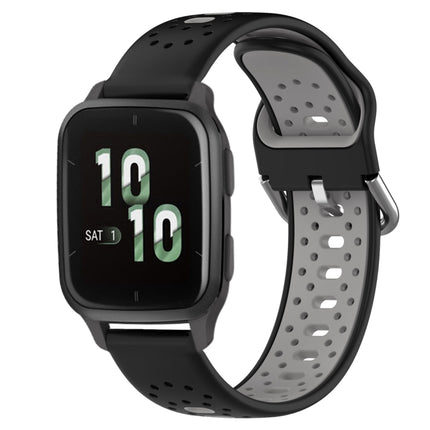 20mm Breathable Two-Color Silicone Watch Band, For Garmin Forerunner Sq2