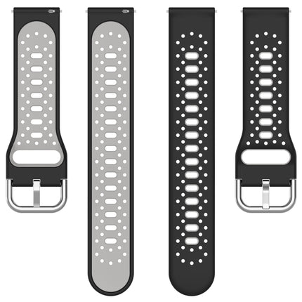 20mm Breathable Two-Color Silicone Watch Band, For Garmin Forerunner 245 Music