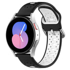 For Samsung Galaxy Watch 5 44mm / Black+White