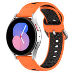For Samsung Galaxy Watch 5 40mm / Orange+Black