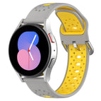 For Samsung Galaxy Watch 5 40mm / Grey+Yellow
