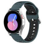 For Samsung Galaxy Watch 4 44mm / Olive Green+Black