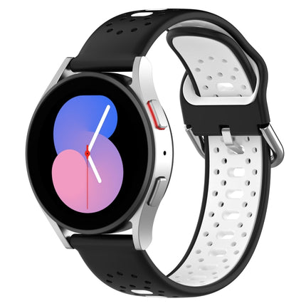 20mm Breathable Two-Color Silicone Watch Band, For Samsung  Galaxy Watch 4 Classic 42mm