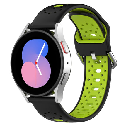 20mm Breathable Two-Color Silicone Watch Band, For Samsung  Galaxy Watch 4 Classic 42mm