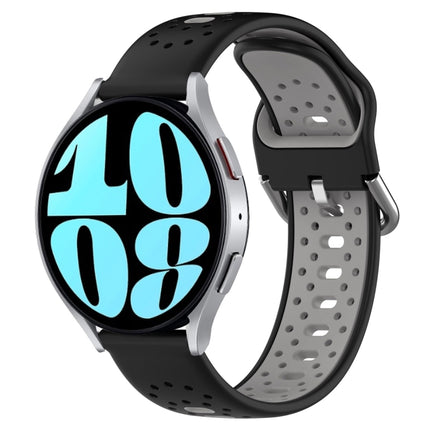 20mm Breathable Two-Color Silicone Watch Band, For Samsung Galaxy Watch 6 44mm