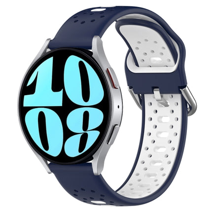 20mm Breathable Two-Color Silicone Watch Band, For Samsung Galaxy Watch 6 44mm