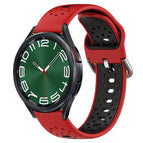 For Samsung Galaxy Watch 6 Classic 47mm / Red+Black