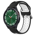 For Samsung Galaxy Watch 6 Classic 43mm / Black+White