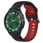 For Samsung Galaxy Watch 6 Classic 43mm / Black+Red
