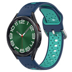 For Samsung Galaxy Watch 6 Classic 43mm / Blue+Teal