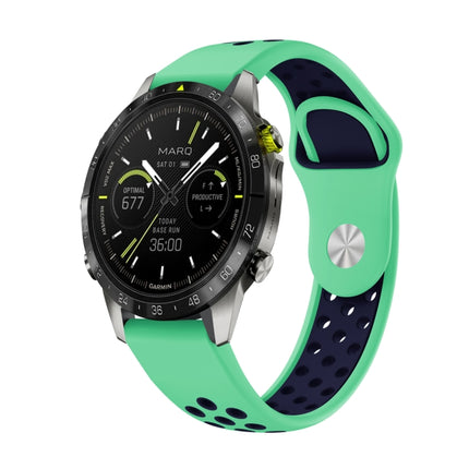 22mm Sports Breathable Silicone Watch Band, For Garmin MARQ Athlete Gen 2, For Garmin Instinct Crossover