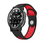 For Garmin Instinct Crossover Solar / Black+Red