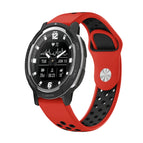 For Garmin Instinct Crossover Solar / Red+Black