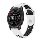 For Garmin Fenix 7 / White+Black