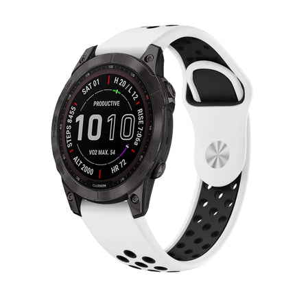 22mm Sports Breathable Silicone Watch Band, For Garmin Instinct Crossover Solar, For Garmin Fenix 7