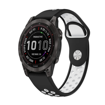 22mm Sports Breathable Silicone Watch Band, For Garmin Instinct Crossover Solar, For Garmin Fenix 7