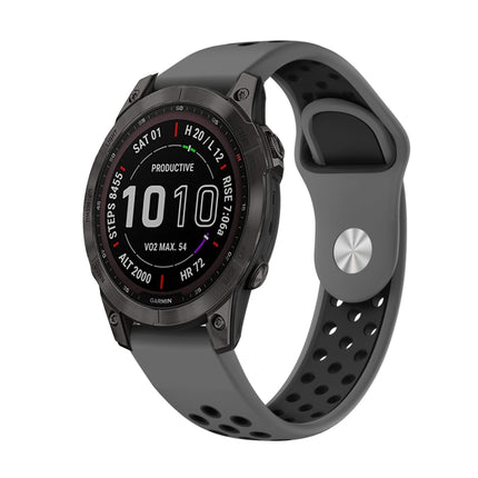 22mm Sports Breathable Silicone Watch Band, For Garmin Instinct Crossover Solar, For Garmin Fenix 7