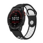 For Garmin Fenix 7 Solar / Black+White