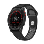 For Garmin Fenix 7 Solar / Black+Grey