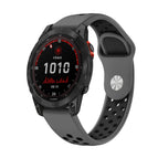 For Garmin Fenix 7 Solar / Grey+Black