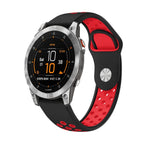 For Garmin EPIX Gen 2 / Black+Red