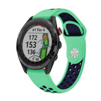 For Garmin Approach S62 / Mint Green+Midnight Blue