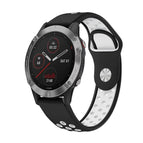 For Garmin Fenix 6 GPS / Black+White