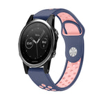 For Garmin Fenix 5 / Midnight Blue+Pink