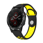 For Garmin Fenix 5 Plus / Black+Yellow